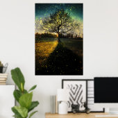 幻想的な蛍 ポスター (ホームオフィス)