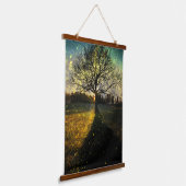 幻想的な蛍 吊り下げ型タペストリー (傾斜あり)