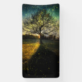 幻想的な蛍 横断幕 (縦)