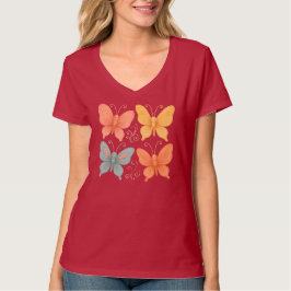 幻想的な蝶々 Tシャツ