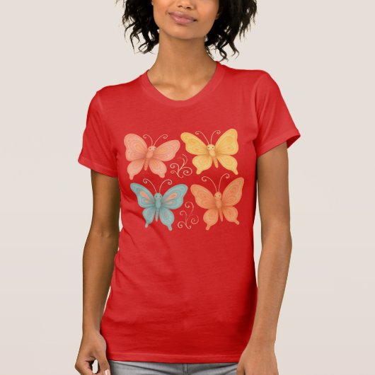 幻想的な蝶々  Tシャツ (正面)
