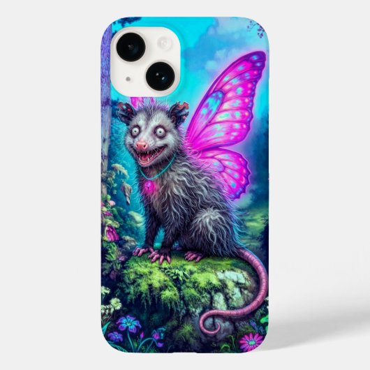 幻想的な蝶の羽のポッサム ファンタジー iPhone Case-Mate iPhoneケース (裏面)