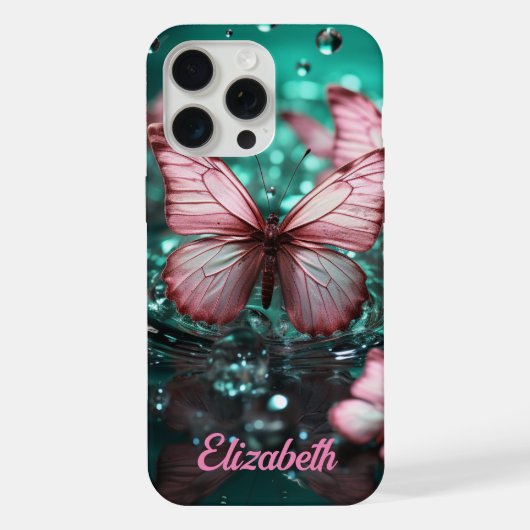 幻想的な蝶のiPhone/iPadケース iPhoneケース (裏面)