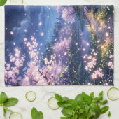 幻想的な街と城 キッチンタオル (折り畳み)