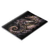 幻想的な装飾の宇宙タツノオトシゴ ファンタジーアート ノートブック (左側)