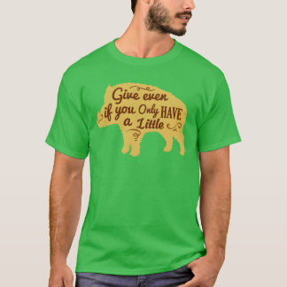 幻想的な豚の引用イラスト 友達 Tシャツ