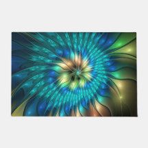 幻想的な輝きの花 カラフルな抽象的フラクタルアート
