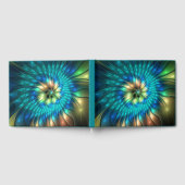 幻想的な輝きの花、カラフルな抽象的フラクタル ゲストブック (全面)