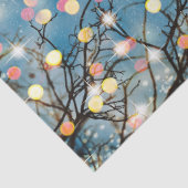 幻想的な輝くクリスマスツリーのティシューペーパー 薄葉紙 (詳細)