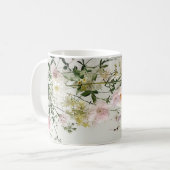 幻想的な野の花の草原の植物学のコーヒーマグ コーヒーマグカップ (正面左)