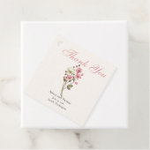 幻想的な野の花の草原の結婚式 フェイバータグ (インサイチュ)