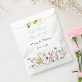 幻想的な野の花の草原の結婚式 フェイバーバッグ (封をした状態)