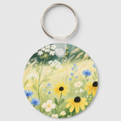 幻想的な野の花の草原 キーホルダー (裏面)