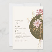 幻想的な野生の花 春 夏 秋 招待状 (正面)