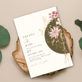 幻想的な野生の花 春 夏 秋 招待状