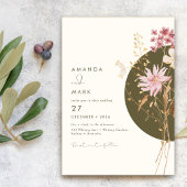 幻想的な野生の花 春 夏 秋 招待状