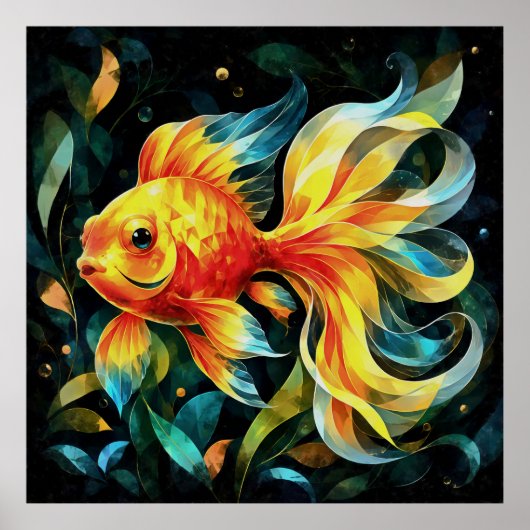 幻想的な金魚の世界 ポスター (正面)
