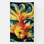 幻想的な金魚の世界 横断幕 (縦)