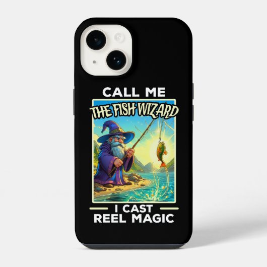 幻想的な釣り魔法使い iPhoneケース (裏面)