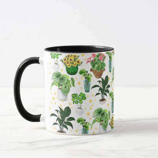 幻想的な鉢植え マグカップ (左)