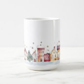 幻想的な雪の村 コーヒーマグカップ (中央)