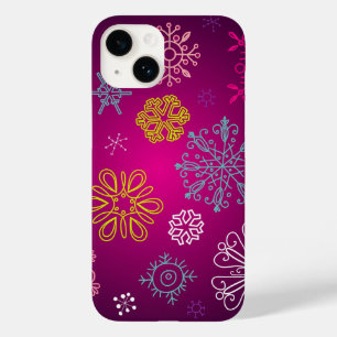 幻想的な雪の結晶の冬の世界 Case-Mate iPhone 14ケース