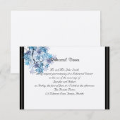 幻想的な雪の結晶の木　豪華な結婚式のリハーサル 招待状 (正面/裏面)