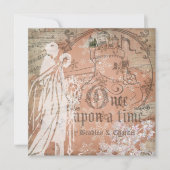 幻想的な雪片が1回アクタイム招待状 招待状 (正面)