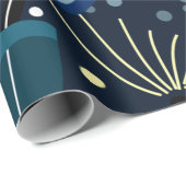 幻想的な青い花 ラッピングペーパー (ロールコーナー)