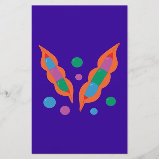 幻想的な顔 便箋 (正面)