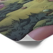 幻想的な風景のサイケデリックポスター ポスター (角)