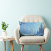 幻想的な風景を持つ枕 – 感情的な冬 ランバークッション (椅子)