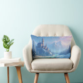 幻想的な風景を持つ枕 – 感情的な冬 ランバークッション (椅子)