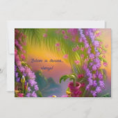 幻想的な風景、トロピカルで夢のような -  招待状 (正面)