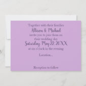 幻想的な風景、トロピカルで夢見るような -  招待状 (裏面)