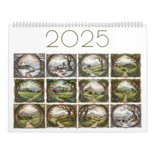幻想的な風景 2025年カレンダー カレンダー
