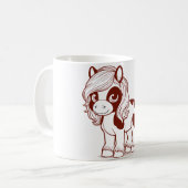 幻想的な馬のマグカップ コーヒーマグカップ (正面左)