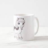 幻想的な馬のマグカップ コーヒーマグカップ (正面右)