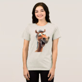 幻想的な馬 トライブレンドTシャツ (正面全面)