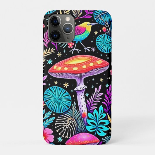幻想的な魔法の森のキノコアート Case-Mate iPhoneケース (裏)
