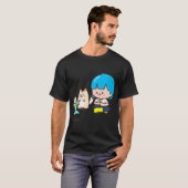 幻想的な魚のアート Tシャツ (正面フル)