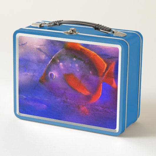 幻想的な魚類 メタルランチボックス (正面)