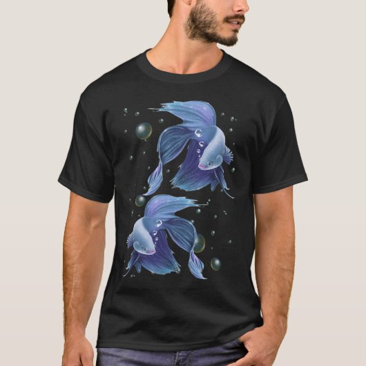 幻想的な魚、魚のおとぎ話 Tシャツ (正面)