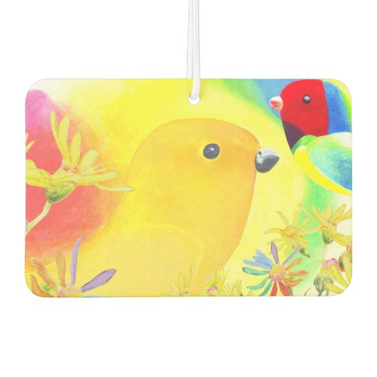 幻想的な鳥 カーエアーフレッシュナー (正面)