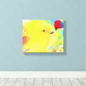 幻想的な鳥 キャンバスプリント (インサイチュ (ウッドフロア))