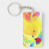 幻想的な鳥 キーホルダー (正面)