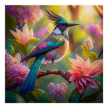 幻想的な鳥 グリーン・ヘッド・ジェイ