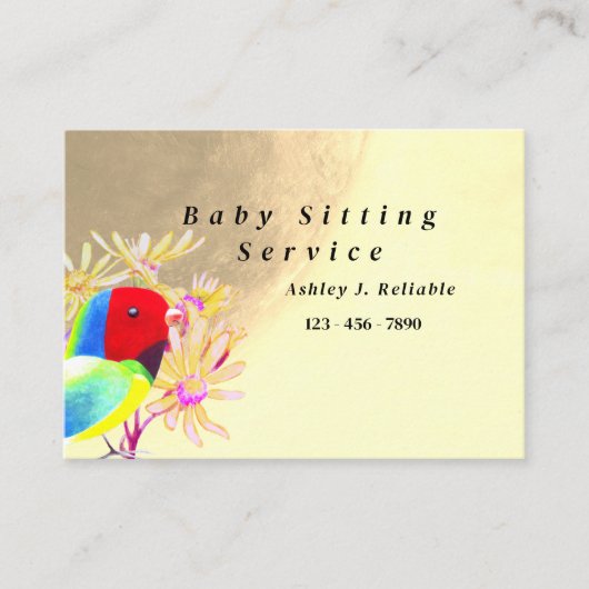 幻想的な鳥 コーリングカード (正面)