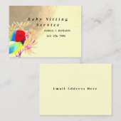 幻想的な鳥 コーリングカード (正面/裏面)