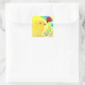 幻想的な鳥 スクエアシール (バッグ)